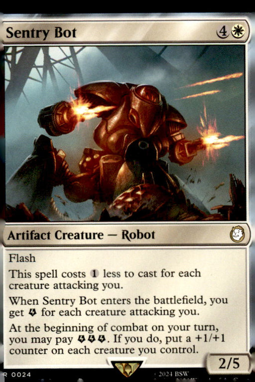 Sentry Bot 24 Rare Universes Beyond: Fallout Magic: The Gathering Near Mint