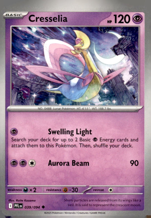 Cresselia 039/094 Uncommon Phantasmal Flames Pokemon Near Mint