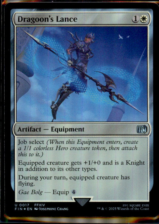 Dragoon's Lance 17 Uncommon FINAL FANTASY Magic: The Gathering Foil Near Mint