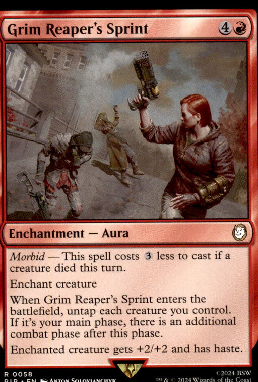 Grim Reaper's Sprint 58 Rare Universes Beyond: Fallout Magic: The Gathering NM