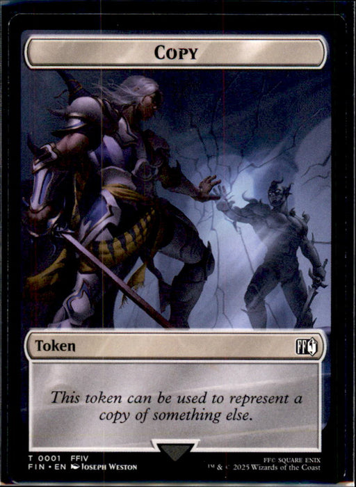Hero (0002) // Wizard (0014) Double-Sided Token 2 // 14 FINAL FANTASY MTG NM