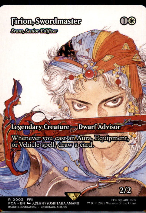 Firion, Swordmaster - Sram, Senior Edificer (Showcase) 3 FINAL FANTASY: Through the Ages Magic: The Gathering NM