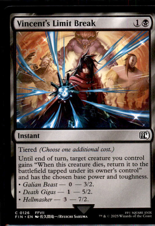 Vincent's Limit Break 126 Common FINAL FANTASY Magic: The Gathering Near Mint