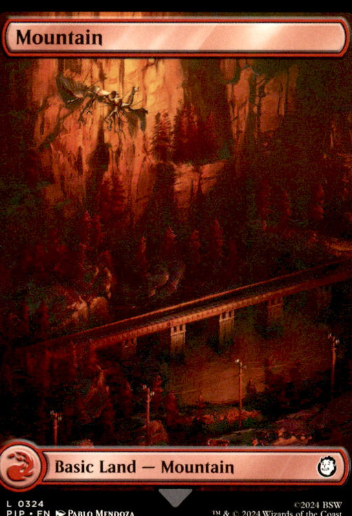 Mountain (0324) 324 Land Universes Beyond: Fallout Magic: The Gathering NM