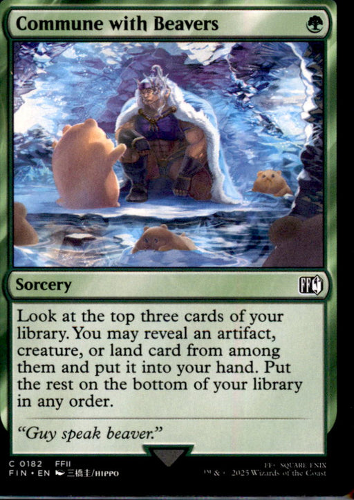 Commune with Beavers 182 Common FINAL FANTASY Magic: The Gathering Near Mint