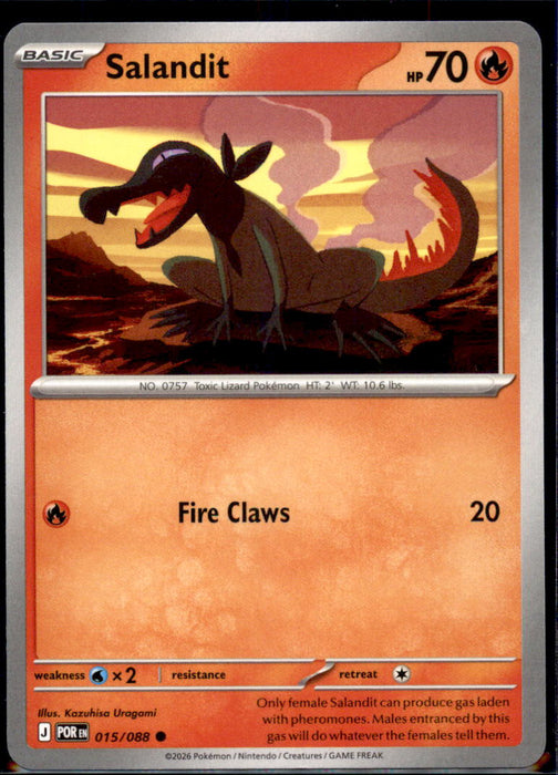 Salandit 015/088 Common Perfect Order Pokemon Near Mint