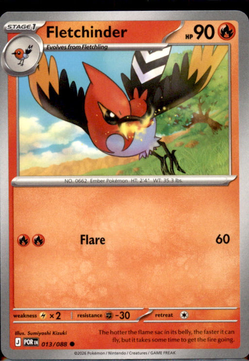 Fletchinder 013/088 Common Perfect Order Pokemon Near Mint