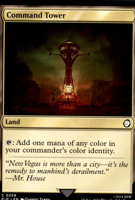 Command Tower 259 Common Universes Beyond: Fallout Magic: The Gathering NM