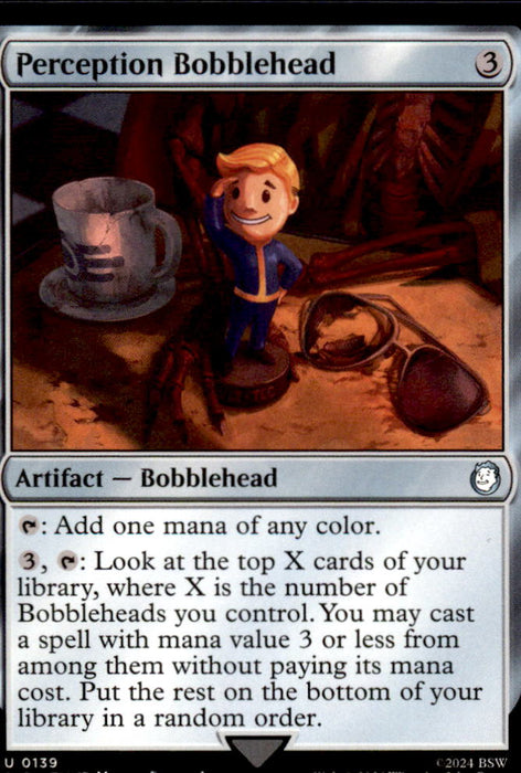 Perception Bobblehead 139 Universes Beyond: Fallout Magic: The Gathering NM