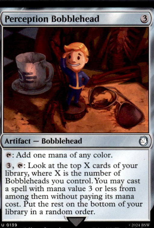 Perception Bobblehead 139 Universes Beyond: Fallout Magic: The Gathering NM