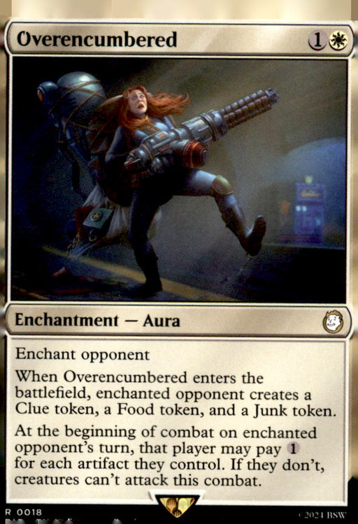 Overencumbered 18 Rare Universes Beyond: Fallout Magic: The Gathering Near Mint
