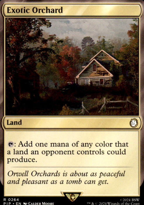 Exotic Orchard 264 Rare Universes Beyond: Fallout Magic: The Gathering Near Mint