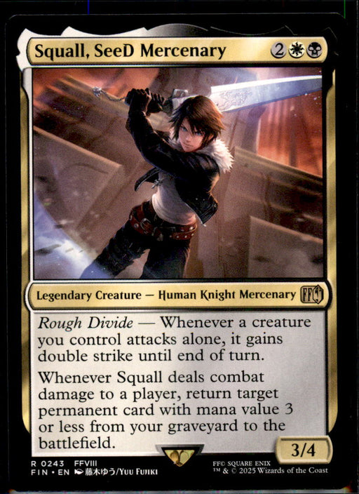 Squall, SeeD Mercenary 243 Rare Prerelease Cards Magic: The Gathering Near Mint