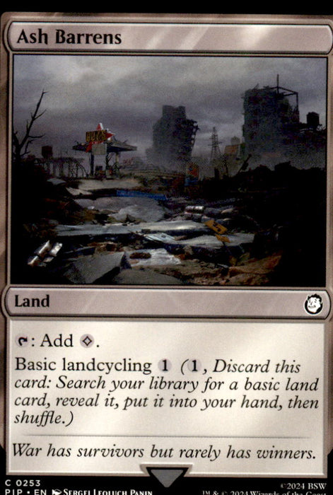 Ash Barrens 253 Common Universes Beyond: Fallout Magic: The Gathering Near Mint