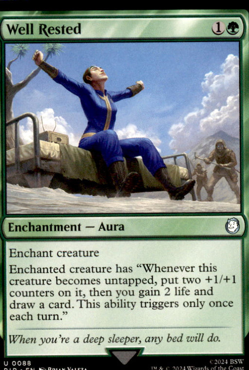 Well Rested 88 Uncommon Universes Beyond: Fallout Magic: The Gathering Near Mint
