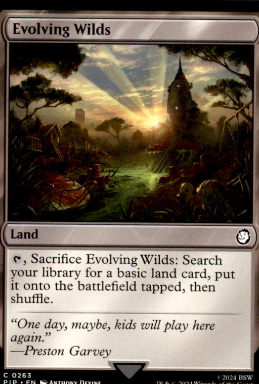 Evolving Wilds 263 Common Universes Beyond: Fallout Magic: The Gathering NM