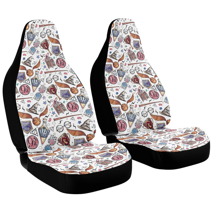 Harry Potter Pattern Car Seat Cover - AOP