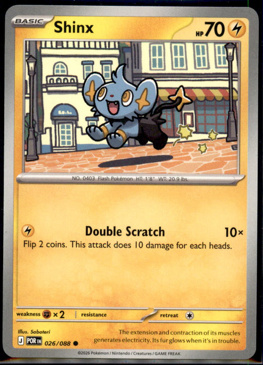 Shinx 026/088 Common Perfect Order Pokemon Near Mint