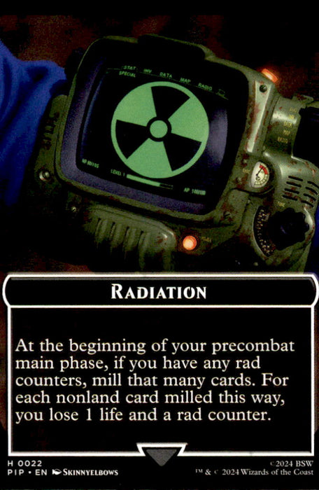 Radiation // Clue Double-Sided Token 22 // 11 Universes Beyond: Fallout Magic: The Gathering NM