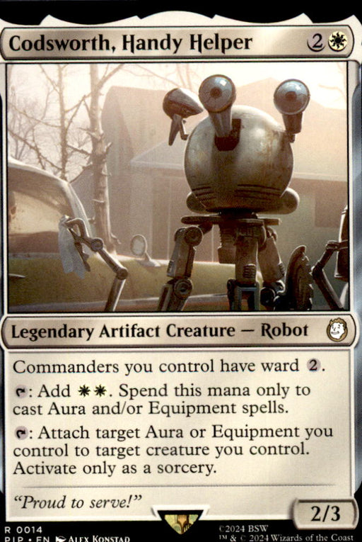 Codsworth, Handy Helper 14 Universes Beyond: Fallout Magic: The Gathering NM