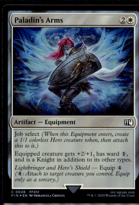 Paladin's Arms 28 Common FINAL FANTASY Magic: The Gathering Foil Near Mint