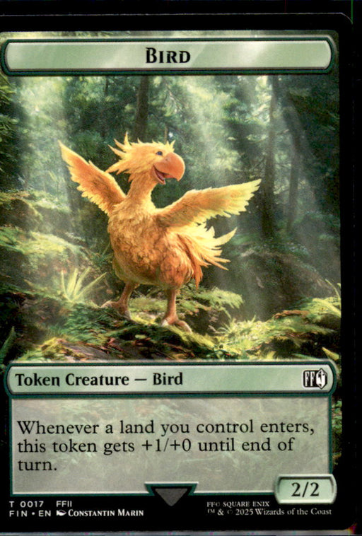 Bird (0017) // Wizard (0015) Double-Sided Token 17 // 15 FINAL FANTASY MTG NM