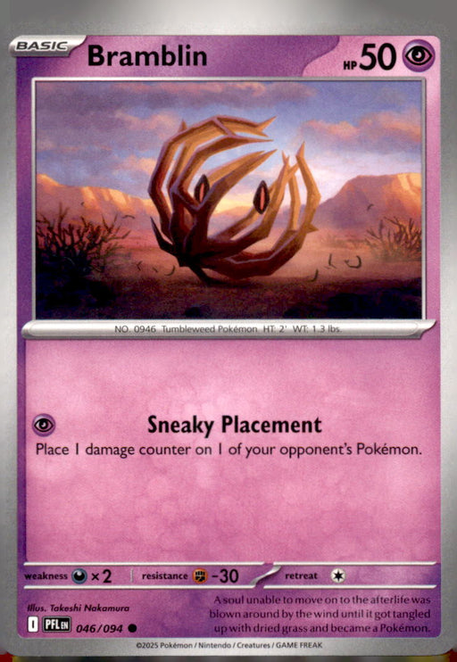 Bramblin 046/094 Common Phantasmal Flames Pokemon Near Mint