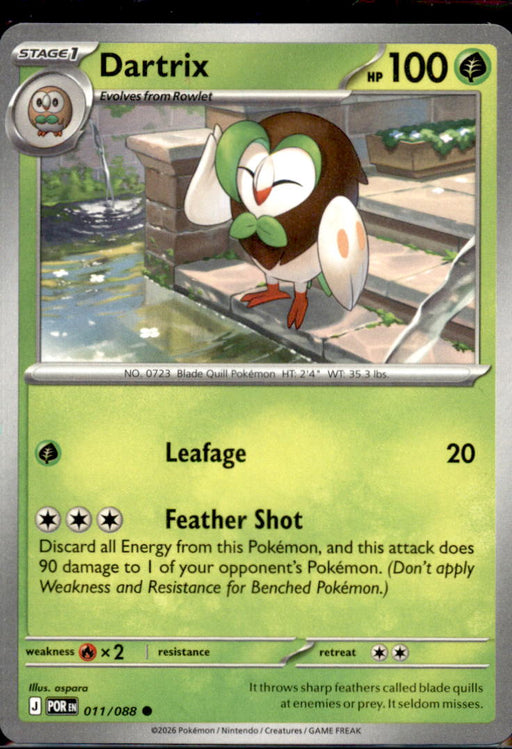Dartrix 011/088 Common Perfect Order Pokemon Near Mint