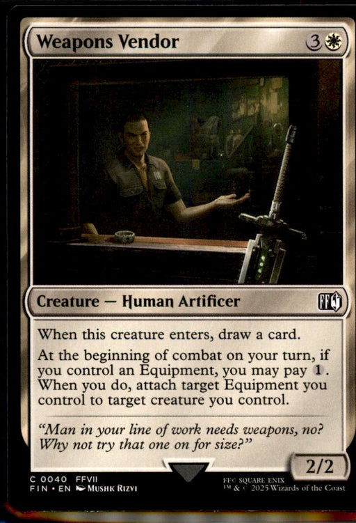 Weapons Vendor 40 Common FINAL FANTASY Magic: The Gathering Near Mint