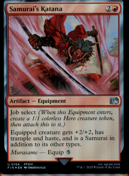 Samurai's Katana 154 Uncommon FINAL FANTASY Magic: The Gathering Foil Near Mint