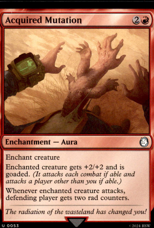 Acquired Mutation 53 Uncommon Universes Beyond: Fallout Magic: The Gathering NM