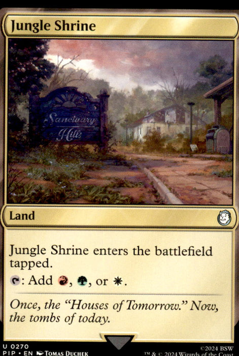 Jungle Shrine 270 Uncommon Universes Beyond: Fallout Magic: The Gathering NM