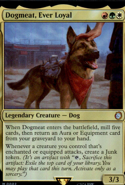 Dogmeat, Ever Loyal 2 Universes Beyond: Fallout Magic: The Gathering Foil NM