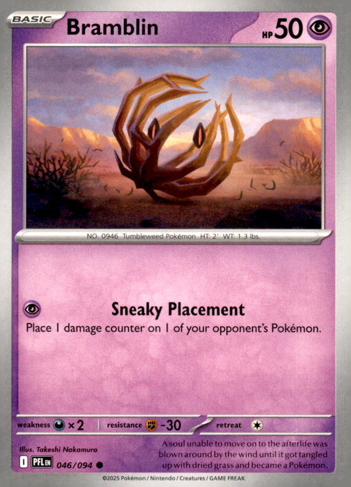 Bramblin 046/094 Common Phantasmal Flames Pokemon Near Mint