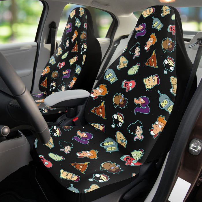 Futurama Pattern Car Seat Cover - AOP