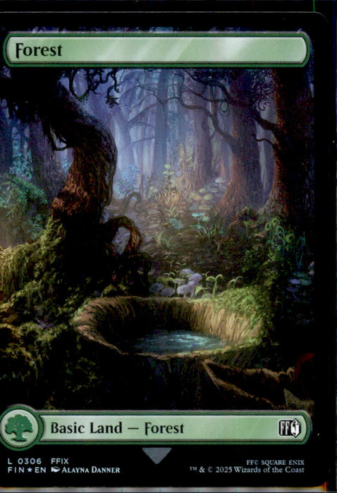 Forest (0306) 306 Land FINAL FANTASY Magic: The Gathering Foil Near Mint