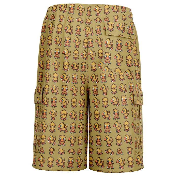 Chocobo Pattern Heavyweight Cargo Shorts - AOP