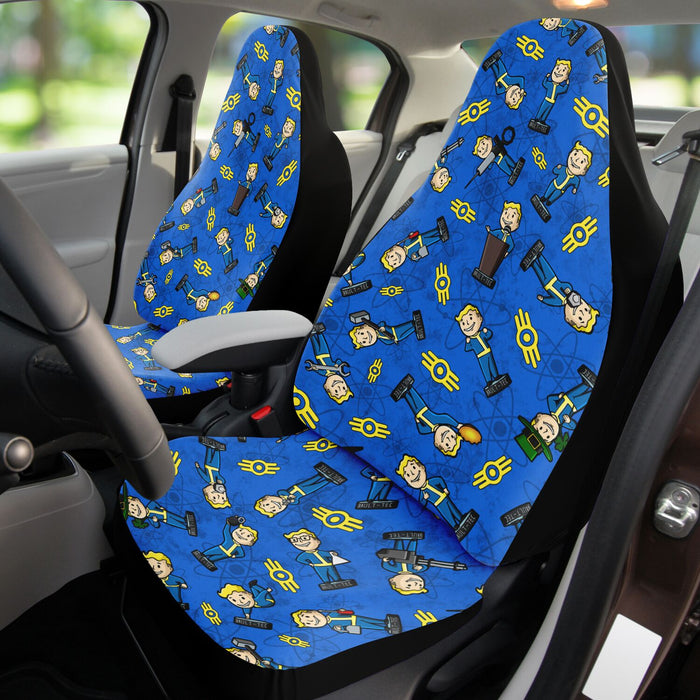 Fallout Bobblehead Pattern Car Seat Cover - AOP