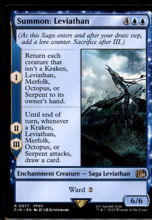 Summon: Leviathan 77 Rare FINAL FANTASY Magic: The Gathering Near Mint