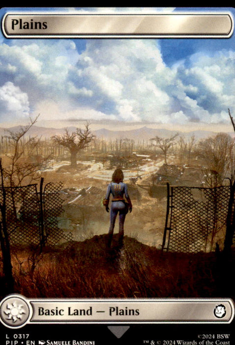 Plains (0317) 317 Land Universes Beyond: Fallout Magic: The Gathering Near Mint