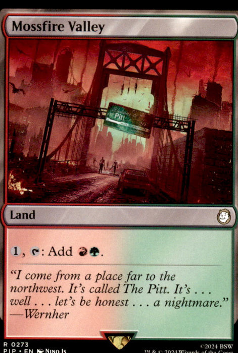 Mossfire Valley 273 Rare Universes Beyond: Fallout Magic: The Gathering NM