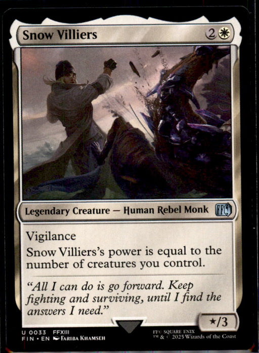 Snow Villiers 33 Uncommon FINAL FANTASY Magic: The Gathering Near Mint