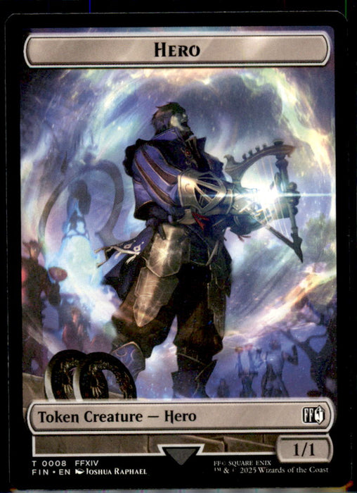 Hero (0008) // Robot Warrior Double-Sided Token 8 // 12 FINAL FANTASY MTG NM