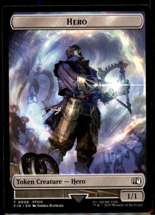 Hero (0008) // Robot Warrior Double-Sided Token 8 // 12 FINAL FANTASY MTG NM