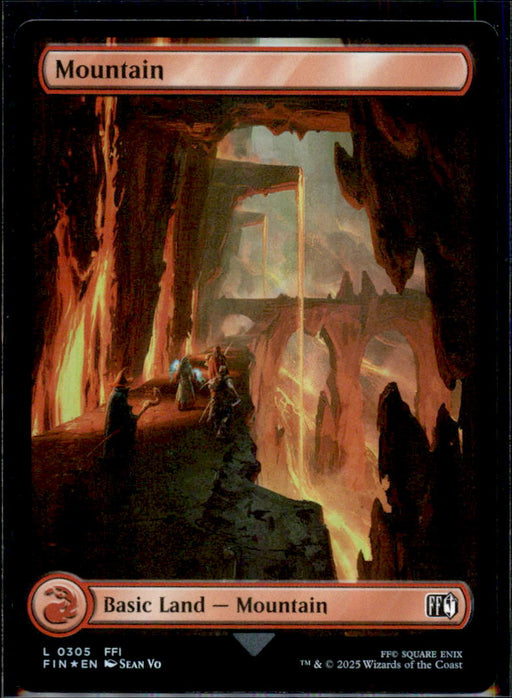 Mountain (0305) 305 Land FINAL FANTASY Magic: The Gathering Foil Near Mint