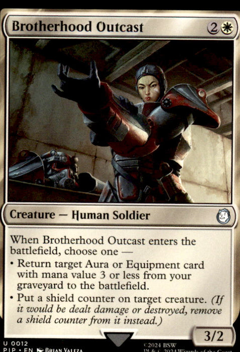Brotherhood Outcast 12 Universes Beyond: Fallout Magic: The Gathering NM