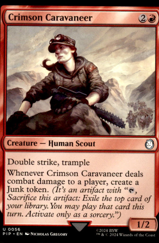Crimson Caravaneer 56 Uncommon Universes Beyond: Fallout Magic: The Gathering NM