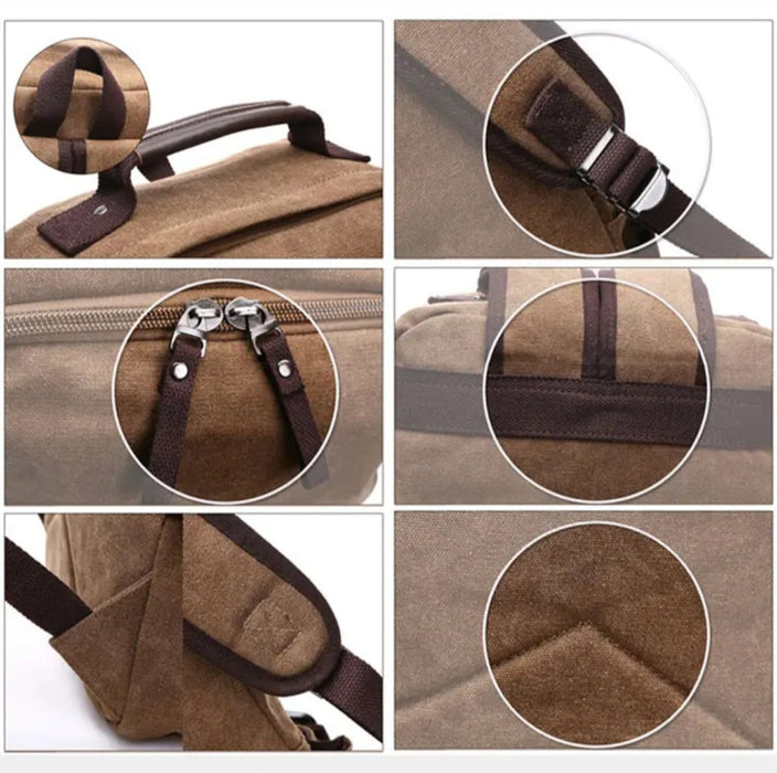 Fallout Inspired Embroidered Canvas Backpack