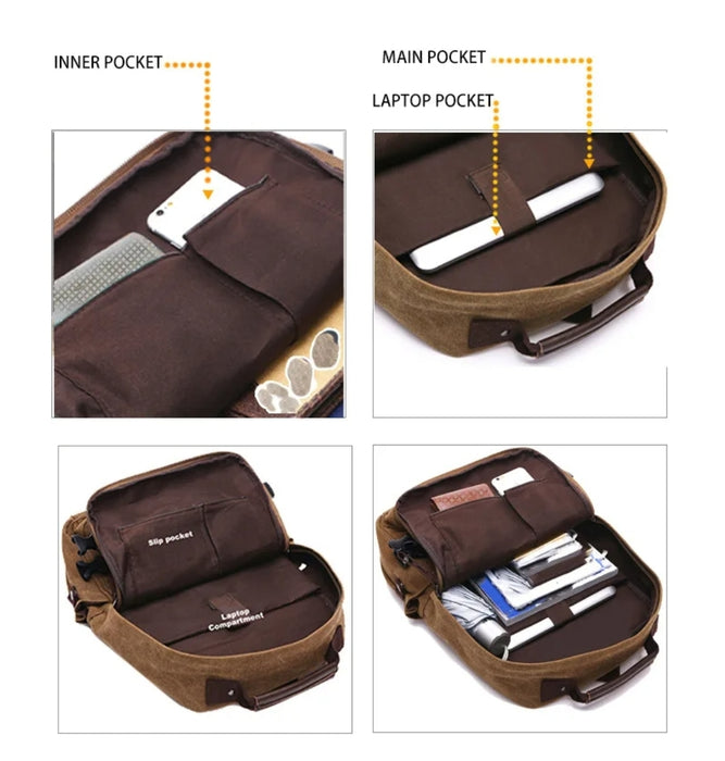 Fallout Inspired Embroidered Canvas Backpack