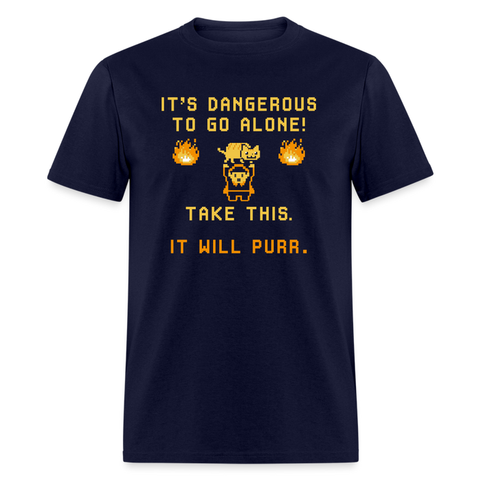 Take This It Will Purr Unisex Classic T-Shirt - navy